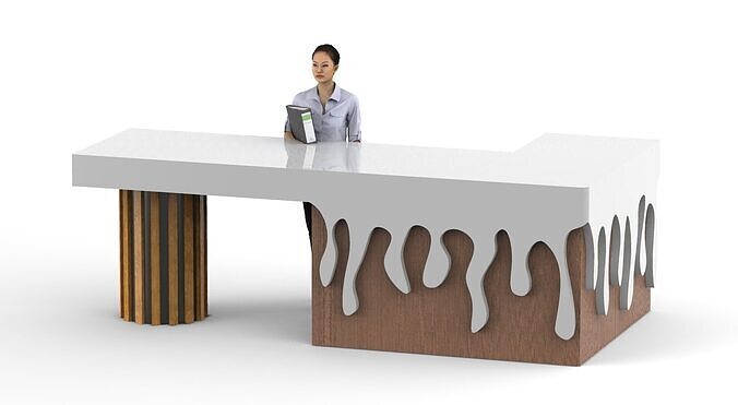 Reception desk 3D model