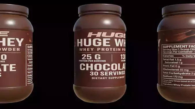 Protein powder container