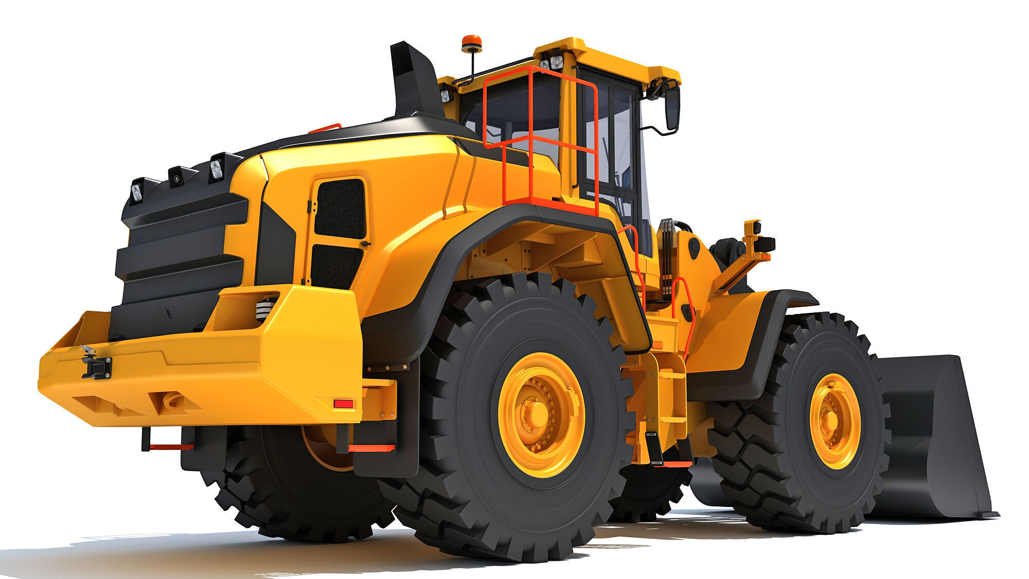 Wheel Loader Construction Machinery 3D model_5