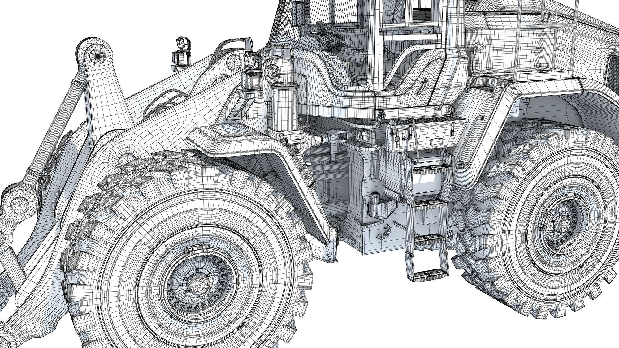 Wheel Loader Construction Machinery 3D model_19
