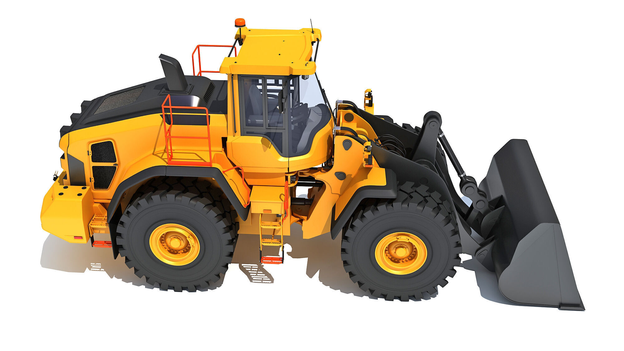 Wheel Loader Construction Machinery 3D model_7