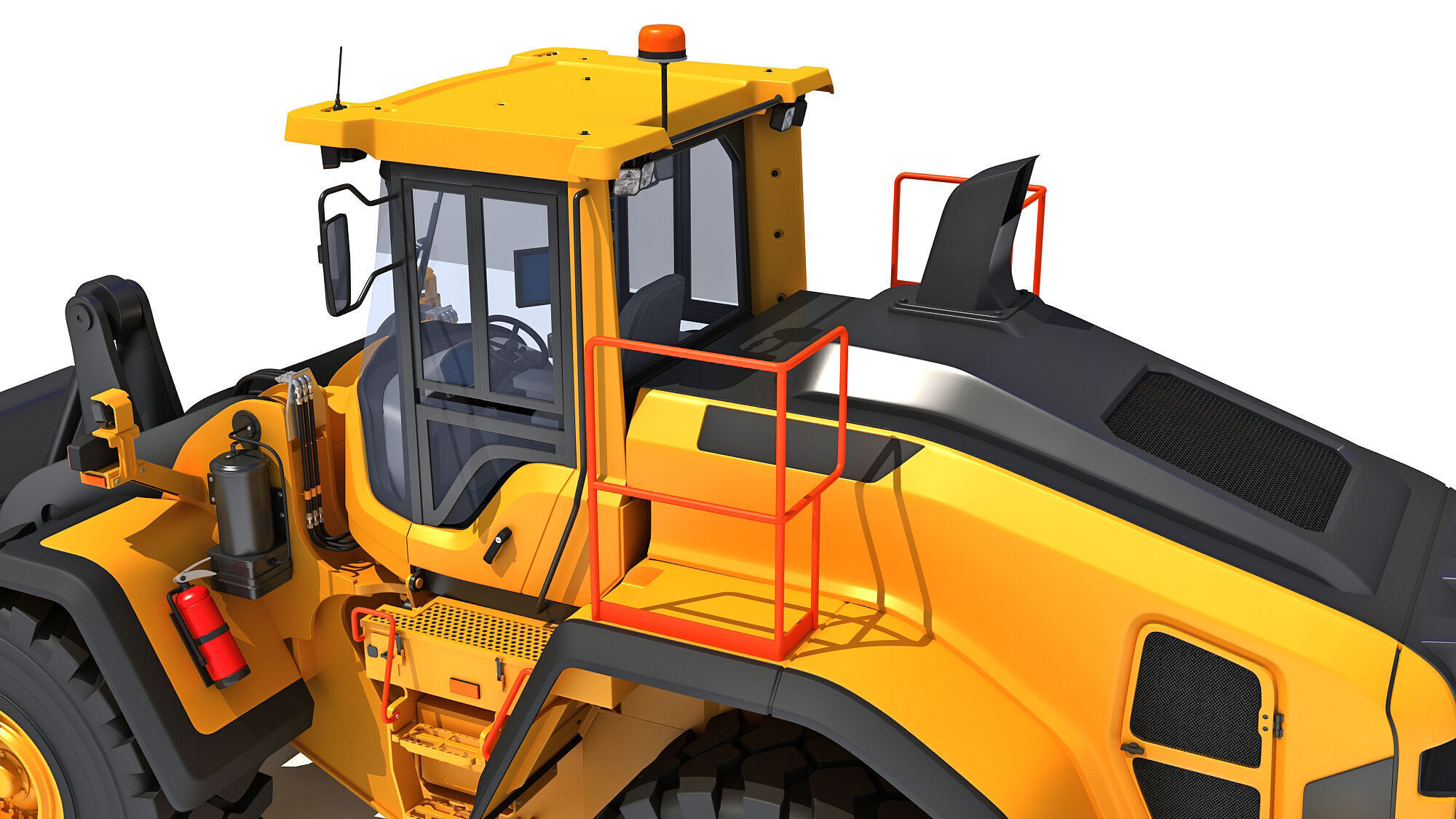 Wheel Loader Construction Machinery 3D model_14