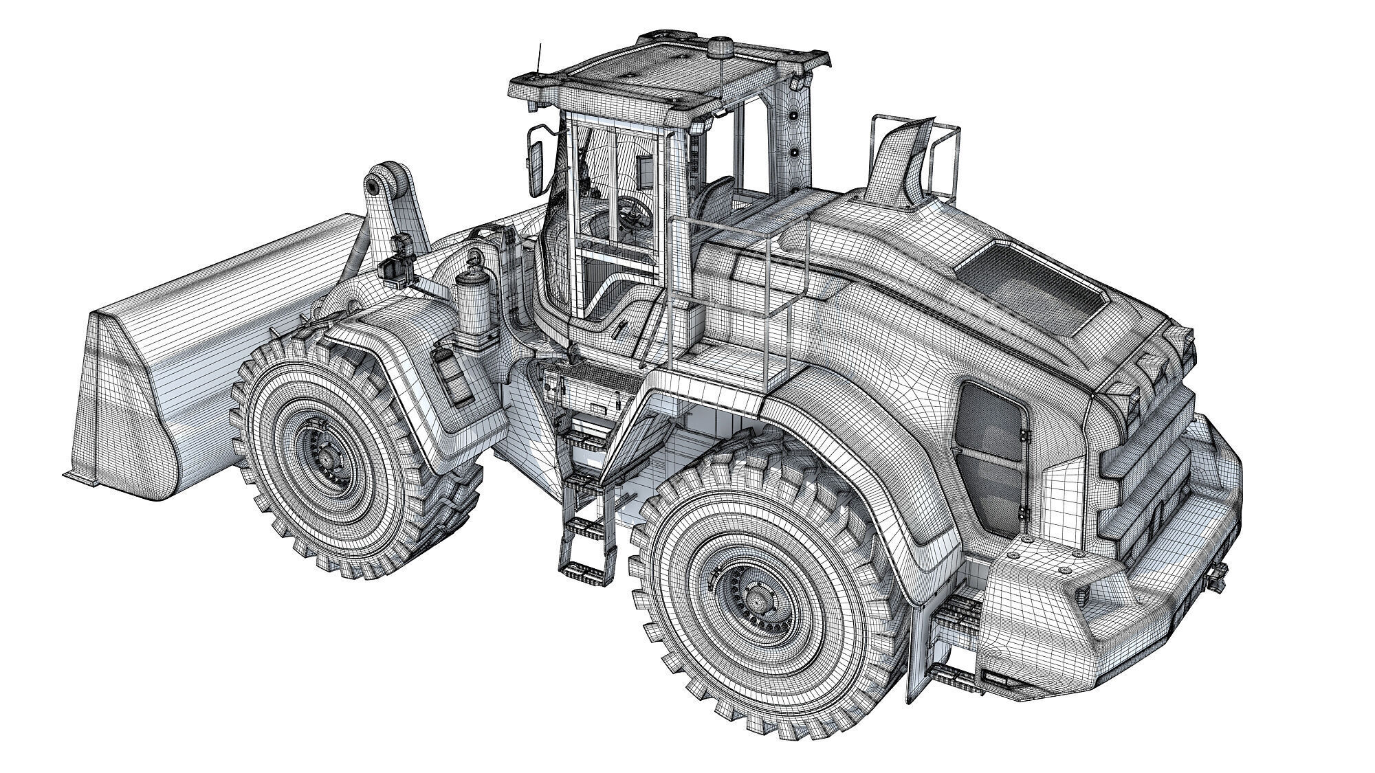 Wheel Loader Construction Machinery 3D model_16