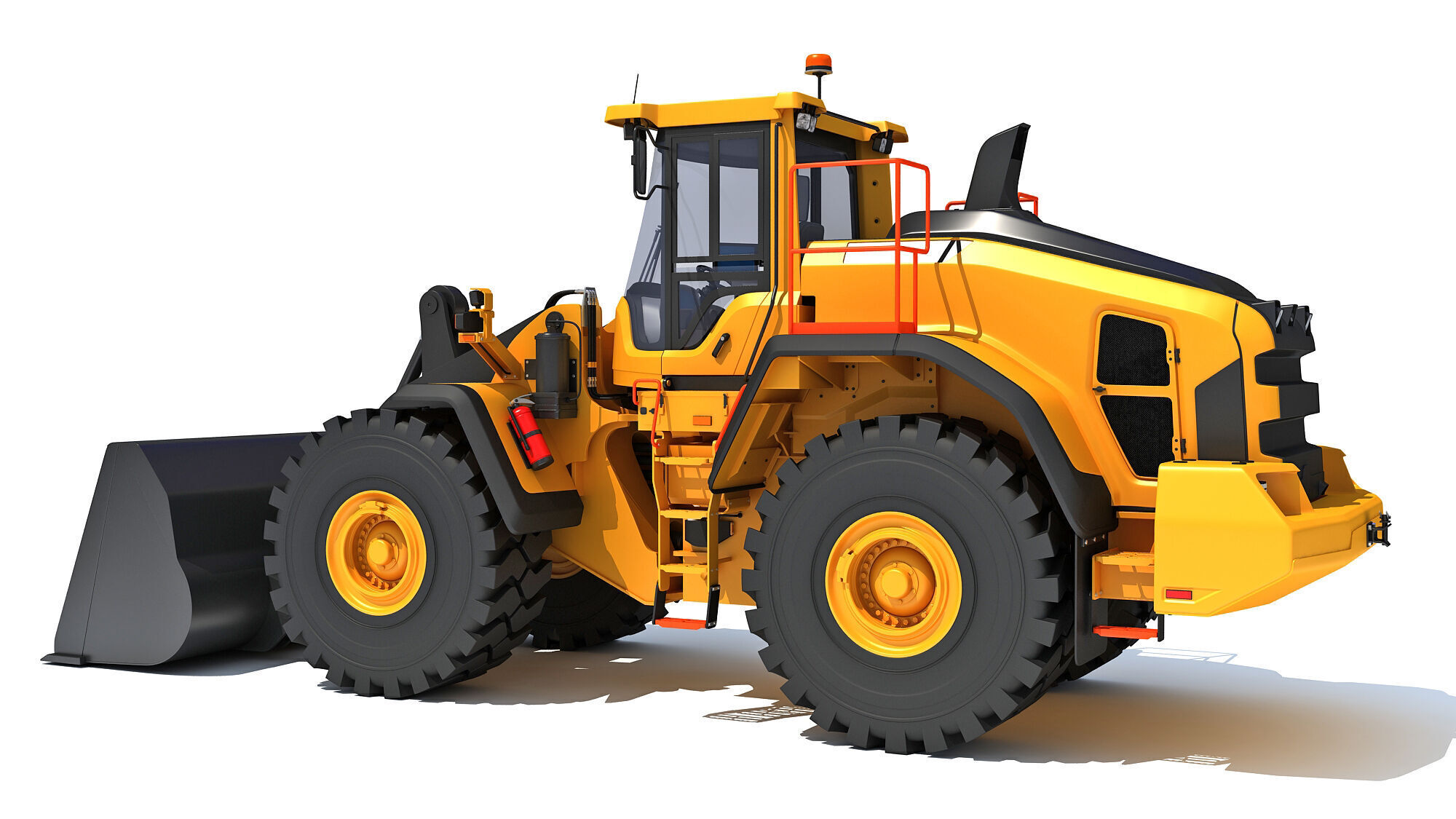 Wheel Loader Construction Machinery 3D model_2