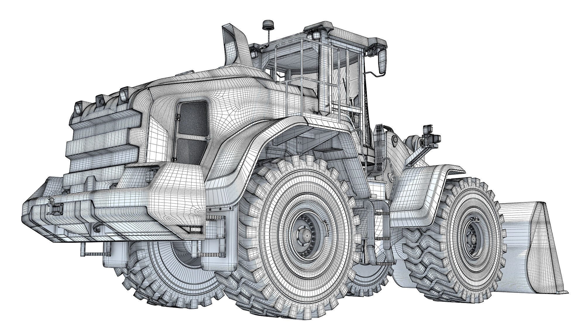 Wheel Loader Construction Machinery 3D model_17