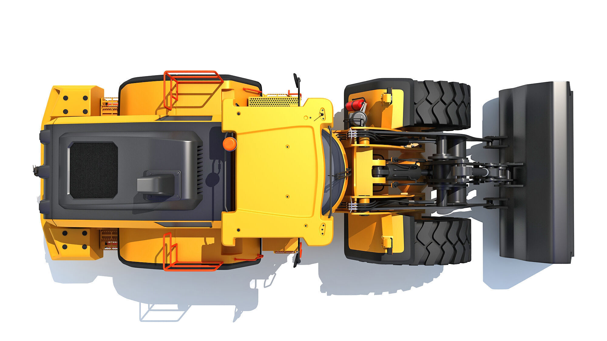 Wheel Loader Construction Machinery 3D model_9