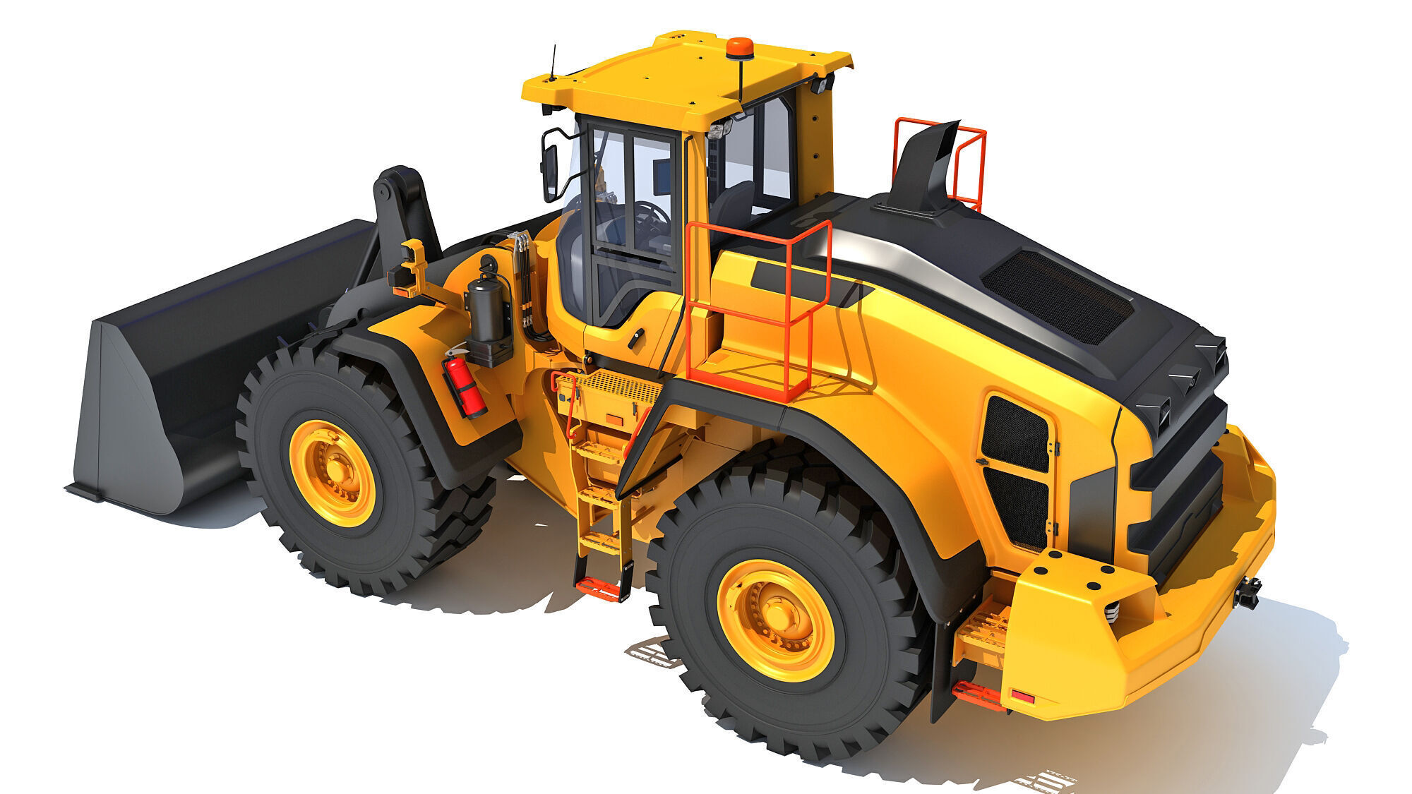 Wheel Loader Construction Machinery 3D model_3