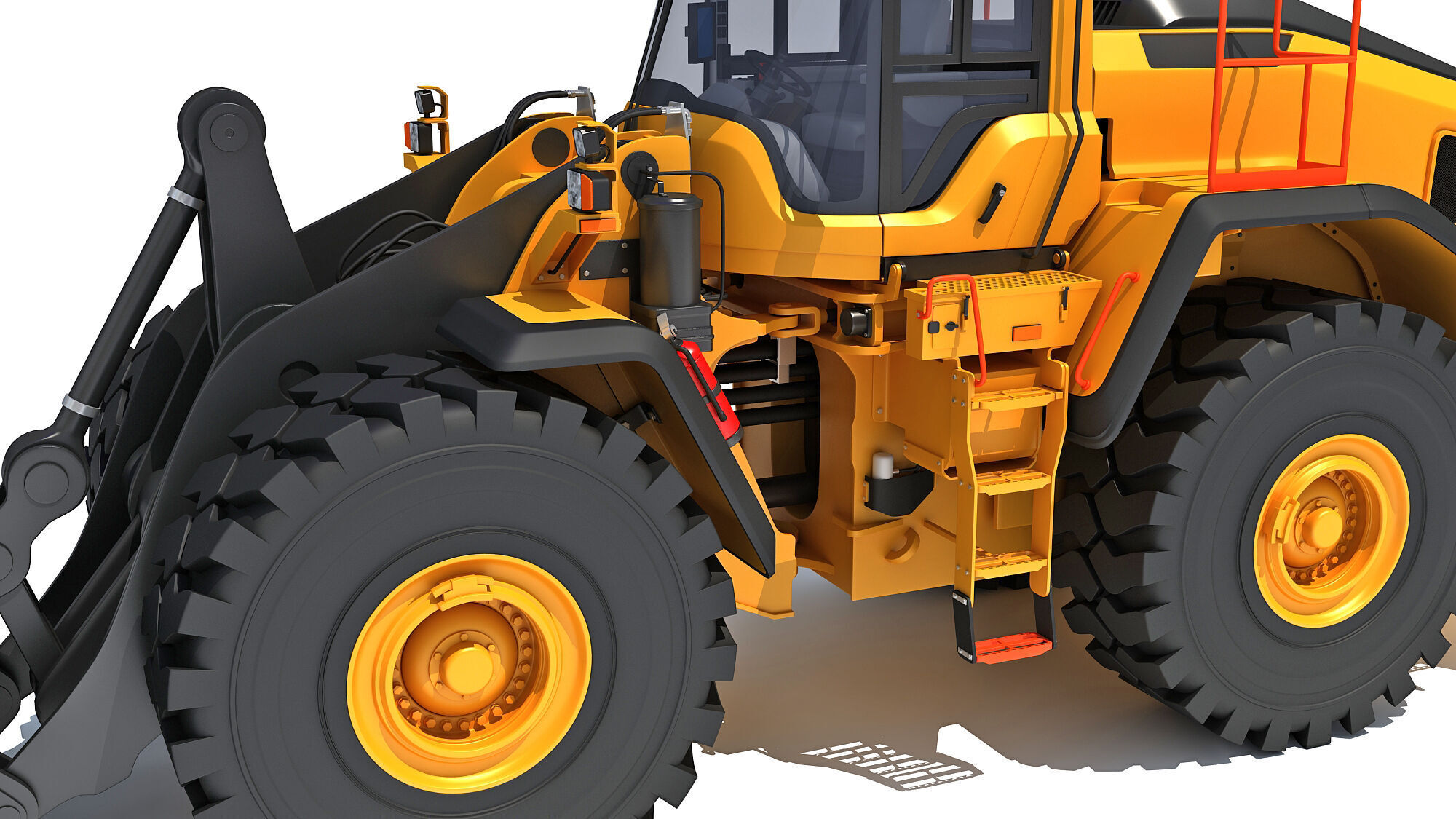 Wheel Loader Construction Machinery 3D model_13
