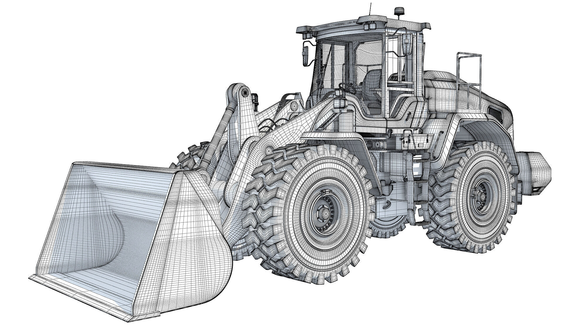 Wheel Loader Construction Machinery 3D model_15