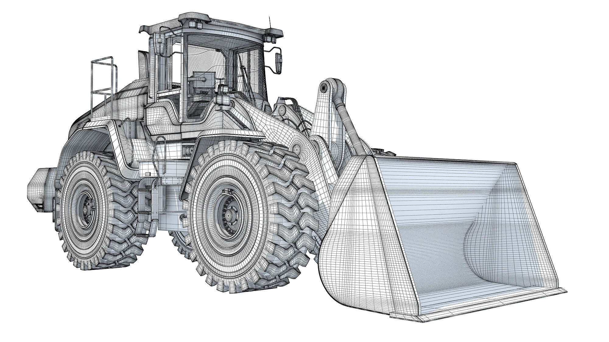 Wheel Loader Construction Machinery 3D model_18