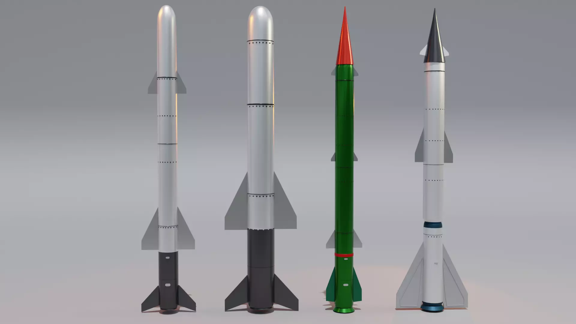 Missile Free low-poly 3D model