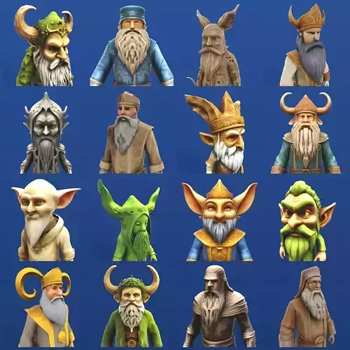 Ancient Dwarf Legends - Premium Fantasy Character Collection 3D print model