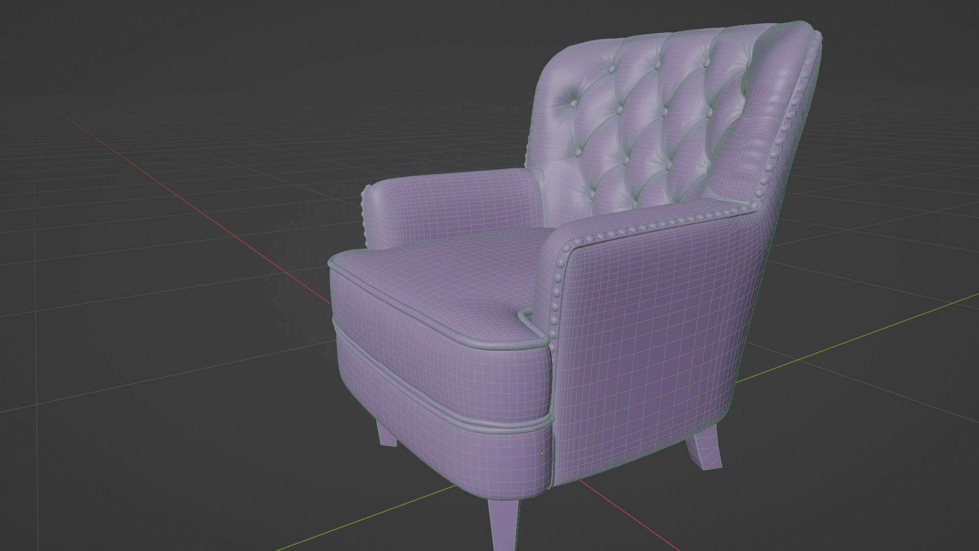 Realistic Sofa Model 02 3D model_4