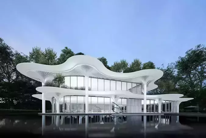 Modern small public building