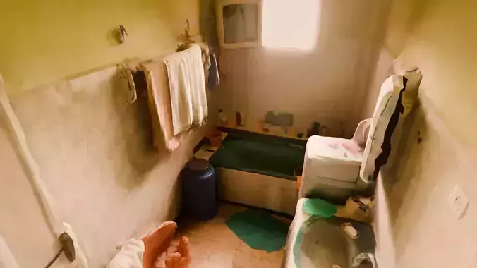 Realistic 3D Scanned Bathroom  AR VR Environment 