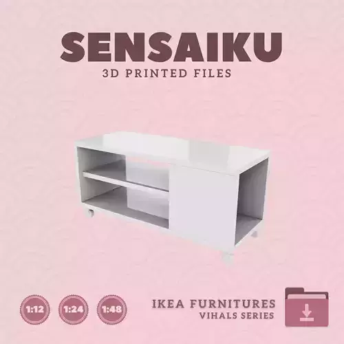 VIHALS Coffee Table for Miniature Dollhouse - IKEA - 3D Print