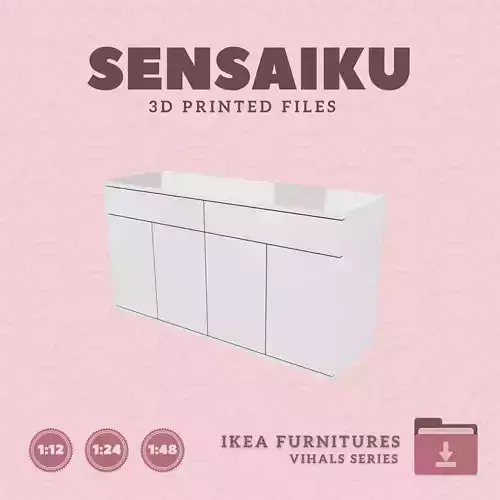 VIHALS Sideboard for Miniature Dollhouse - IKEA - 3D Print