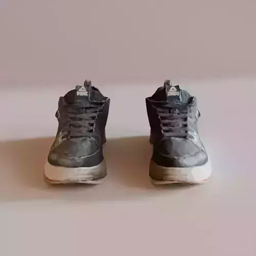 Realistic 3D Scanned Shoes  High-Quality Footwear Model