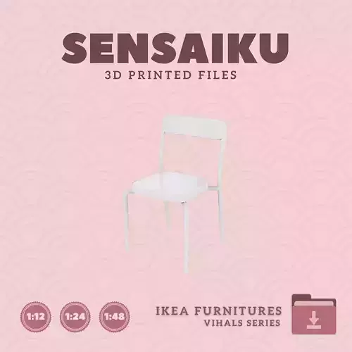 VIHALS Chair for Miniature Dollhouse - IKEA - 3D Print