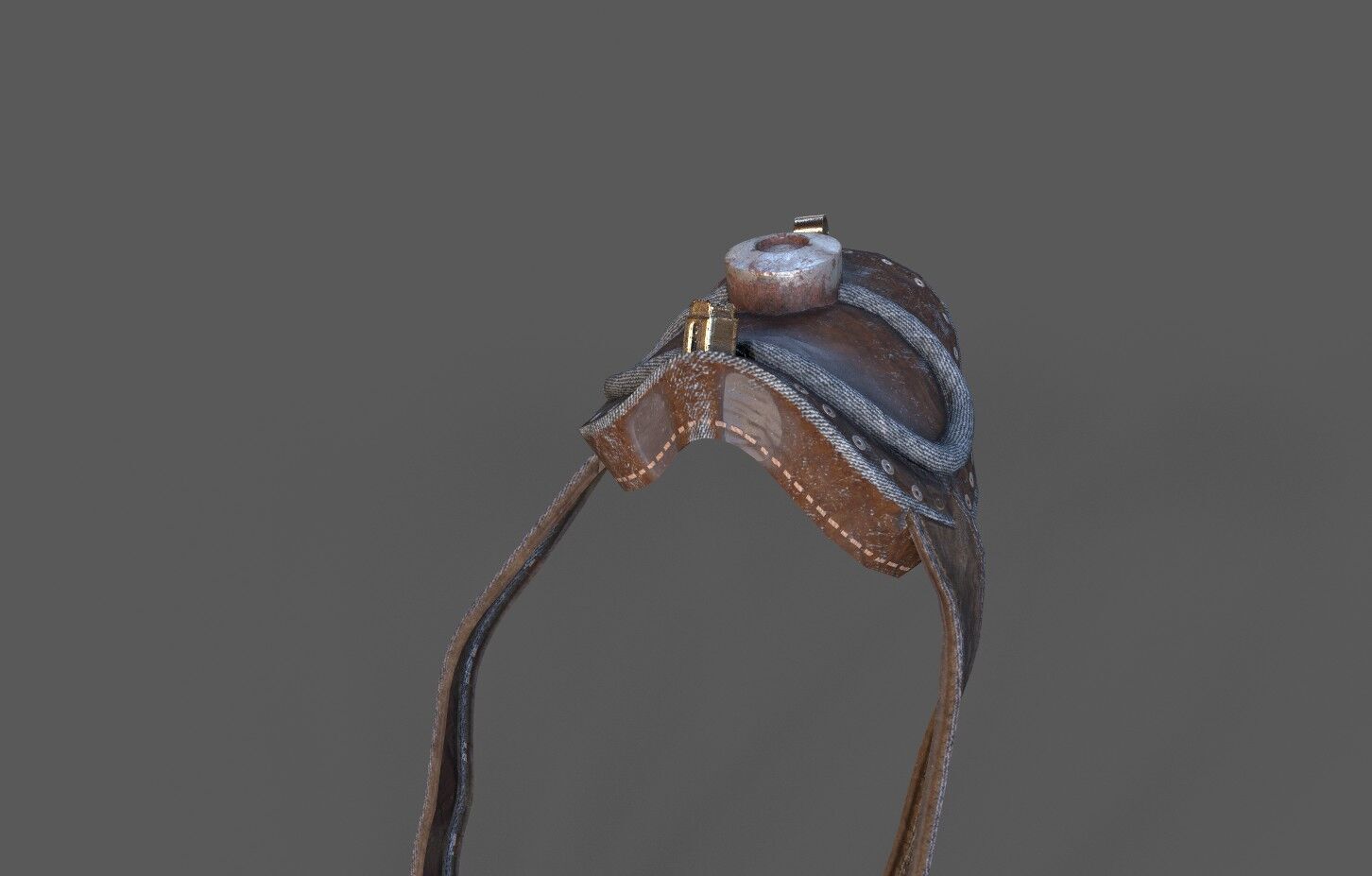 Steampunk Shoulder pad Low-poly 3D model_3