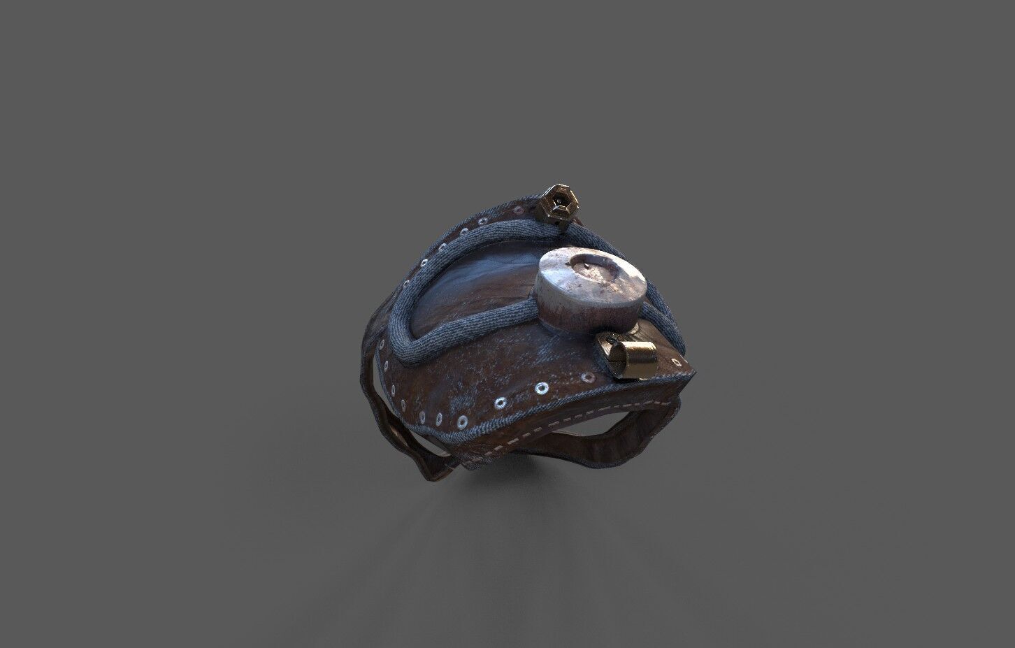 Steampunk Shoulder pad Low-poly 3D model_1