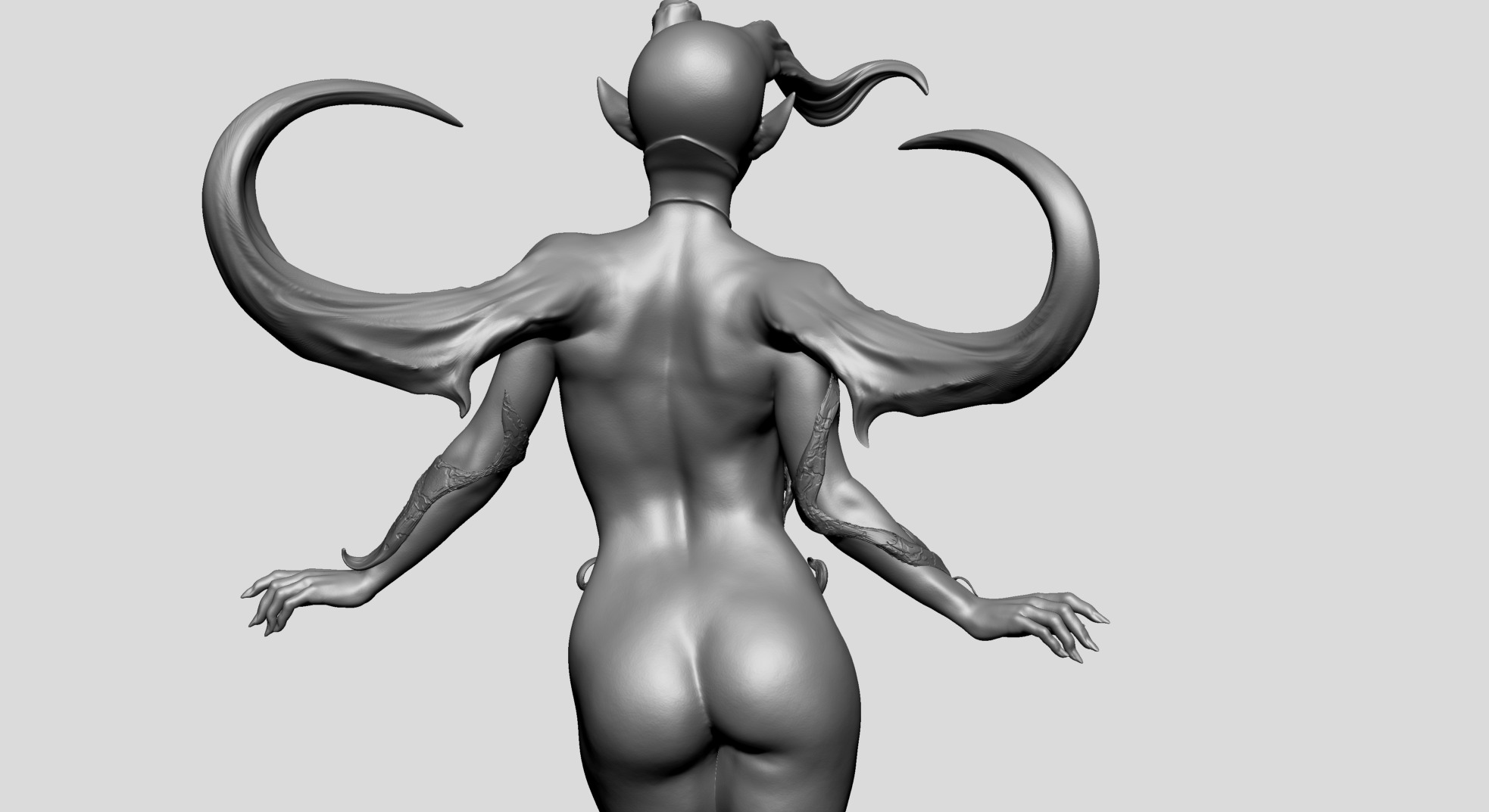 Fantasy Female Model A 3D model_9