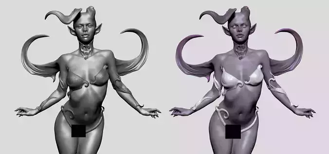 Fantasy Female Model A 3D model