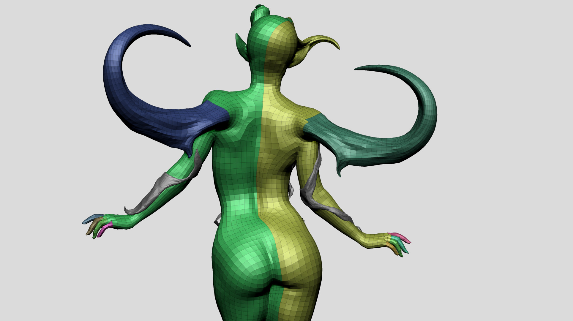 Fantasy Female Model A 3D model_14