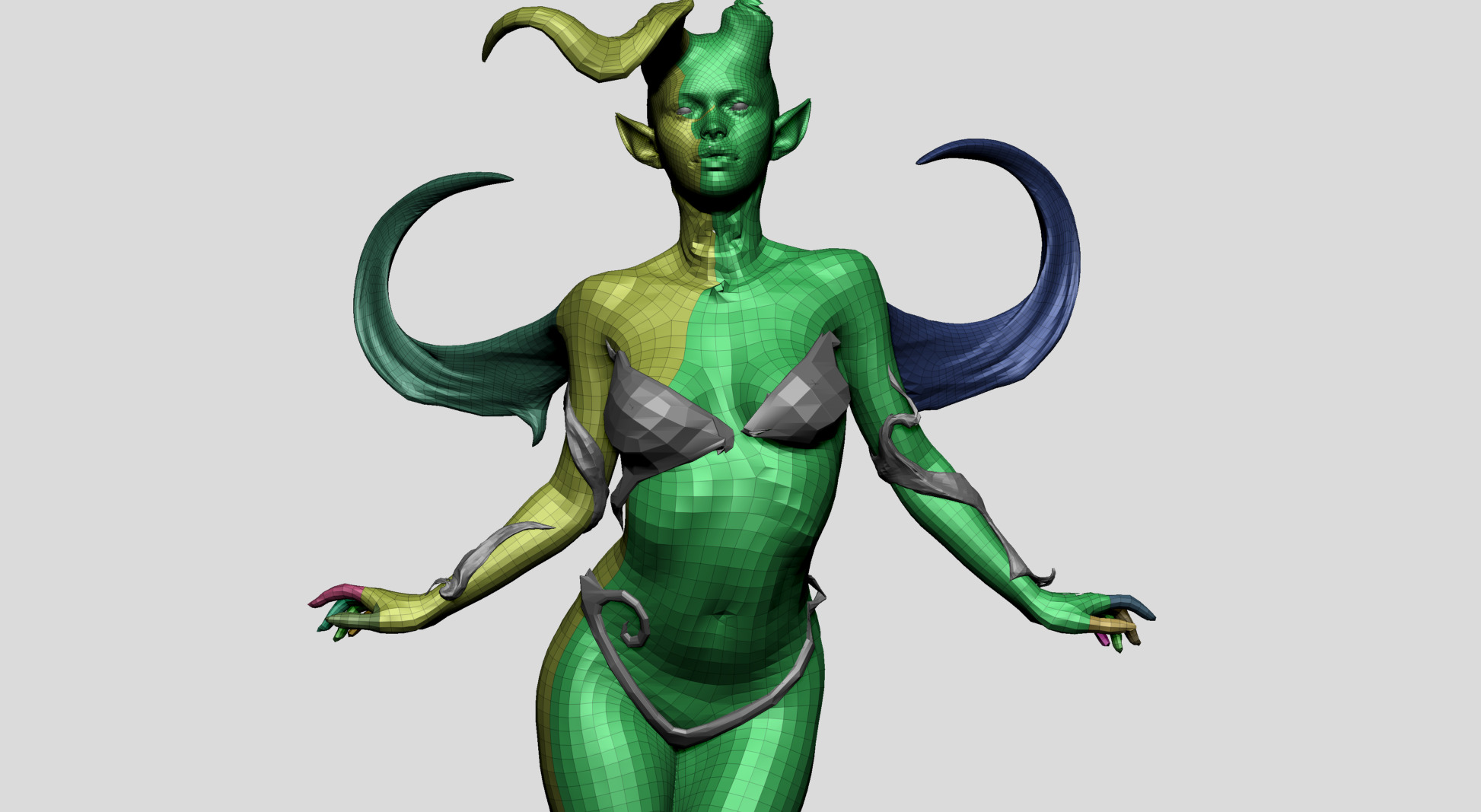 Fantasy Female Model A 3D model_13