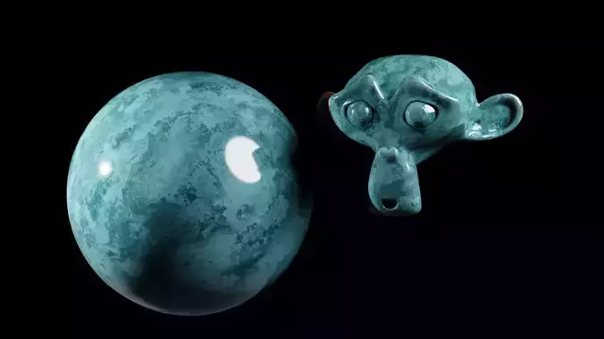 Procedural Aqua Marble Texture PBR