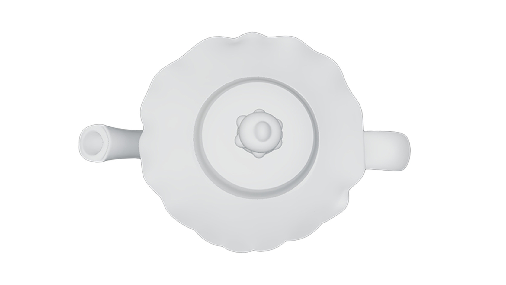 80s Vintage Cute Cartoon Cat Teapot 3D Print Model 3D model_5