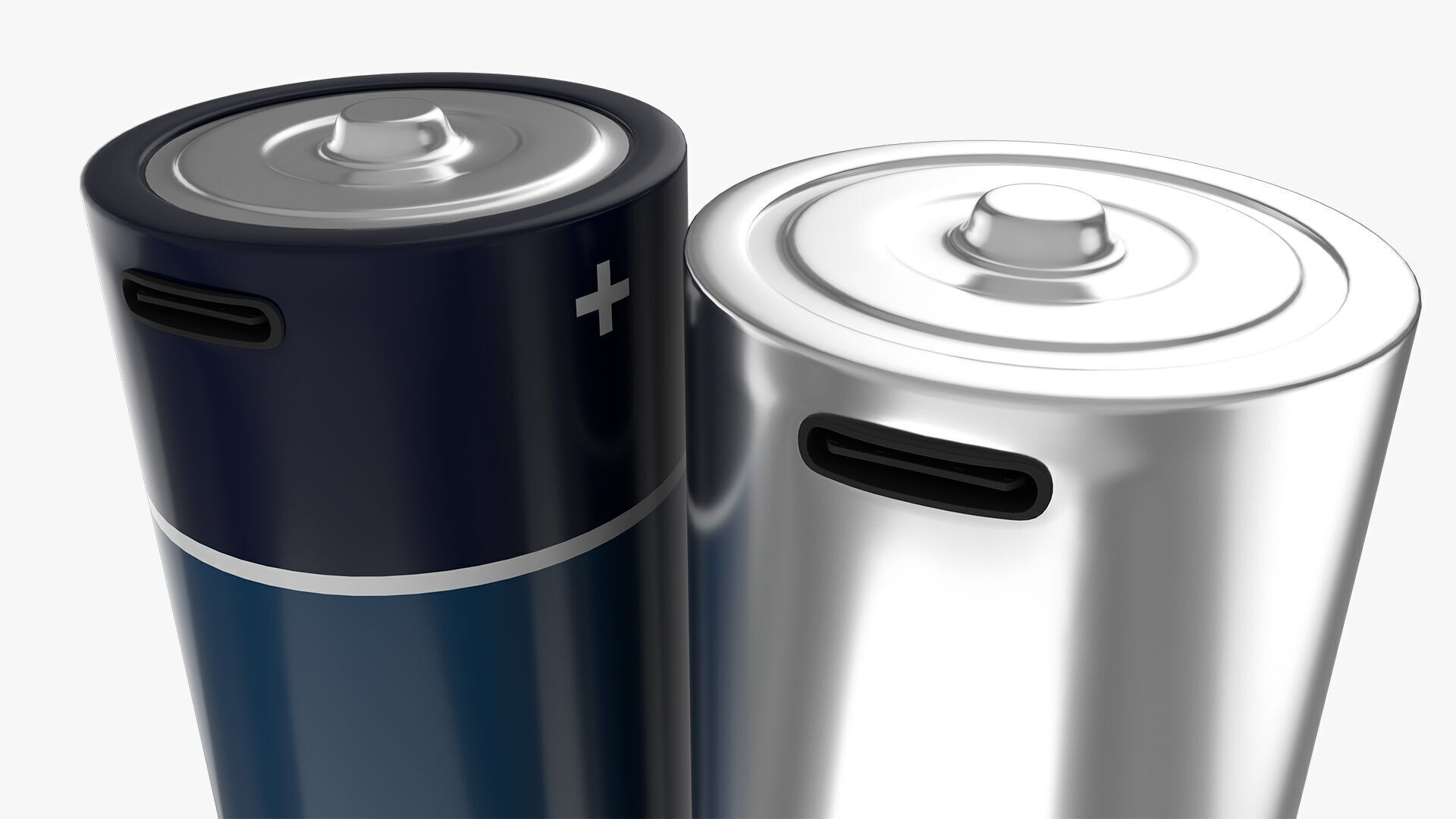C Battery Cell with Type C USB 3D model_1
