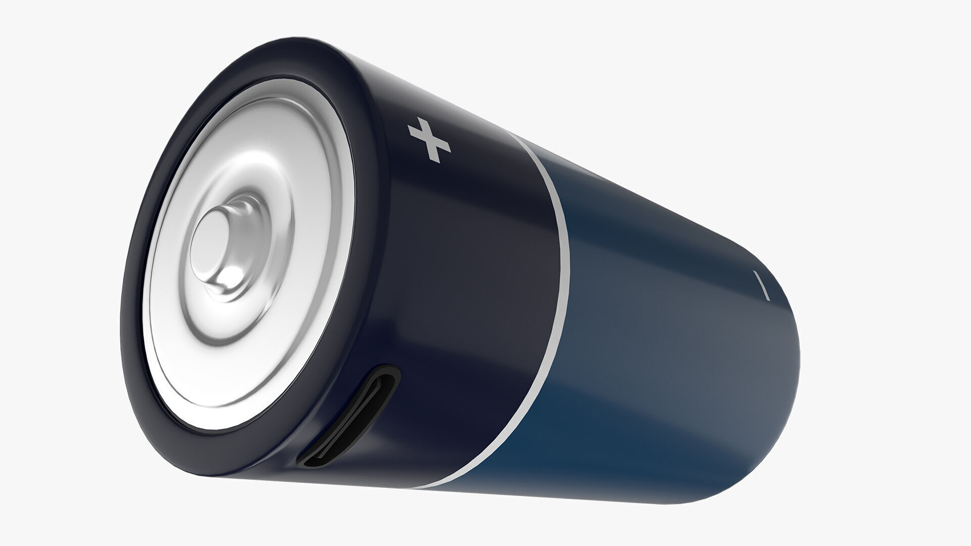 C Battery Cell with Type C USB 3D model_10