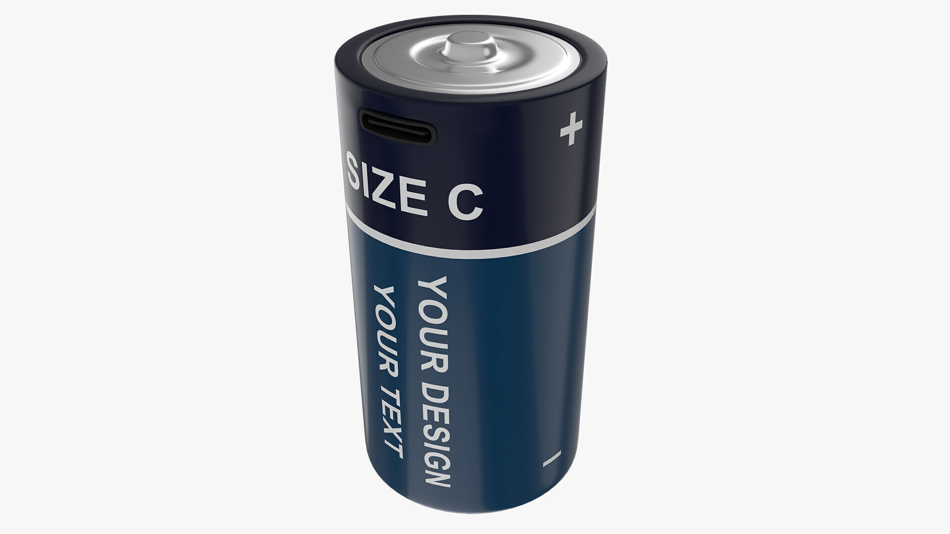 C Battery Cell with Type C USB 3D model_7