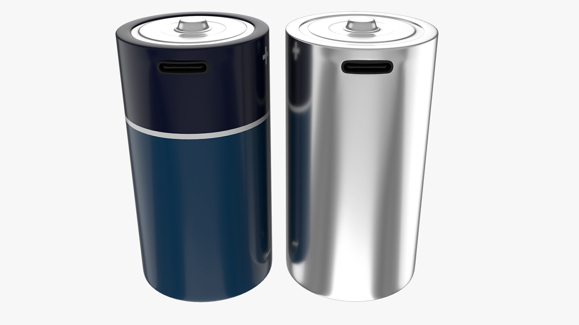 C Battery Cell with Type C USB 3D model_6