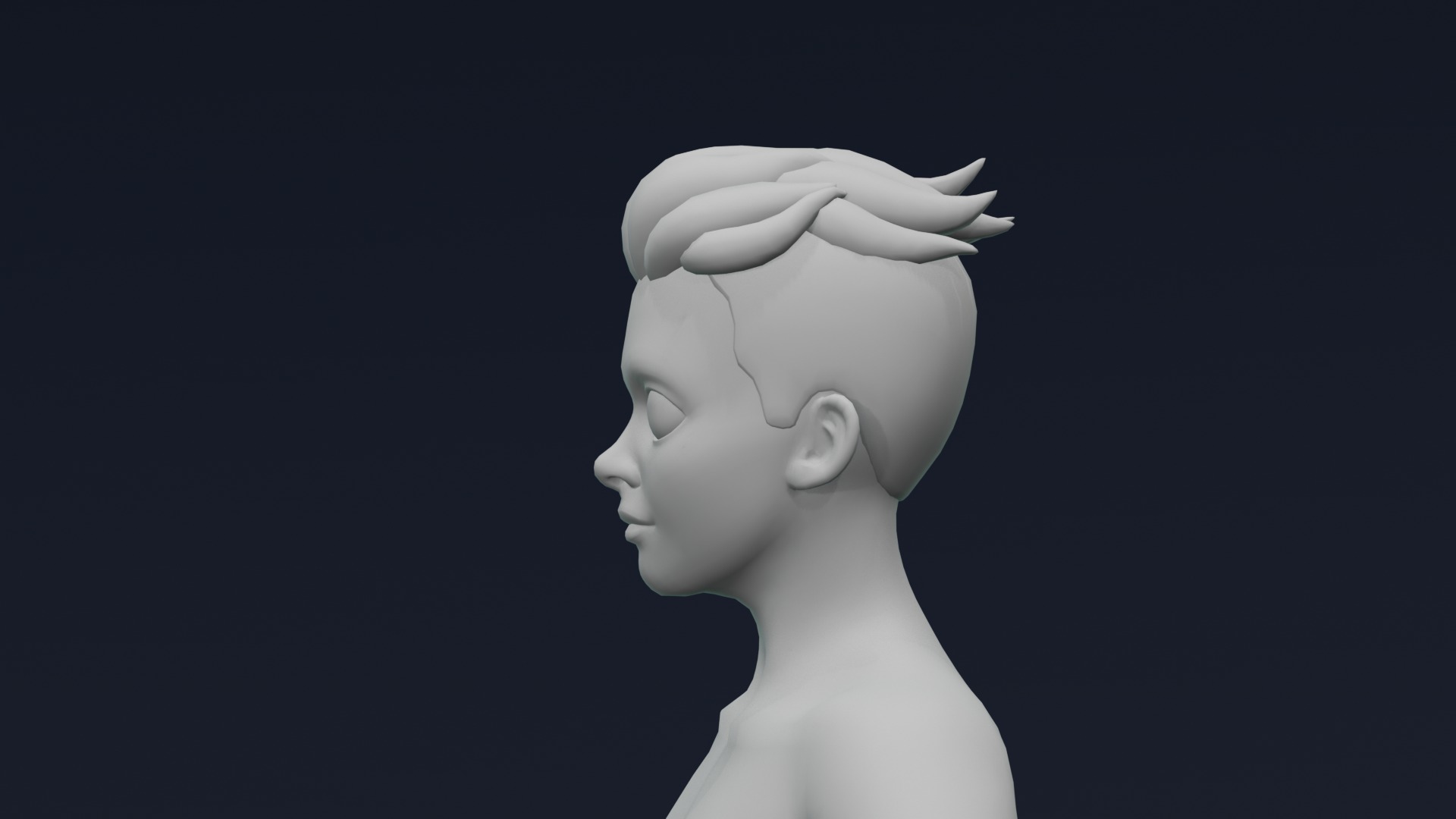 Stylized Human Body Base Mesh 3D Model 3D Model Collection_61