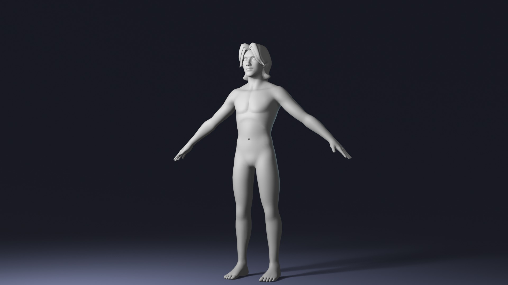 Stylized Human Body Base Mesh 3D Model 3D Model Collection_13