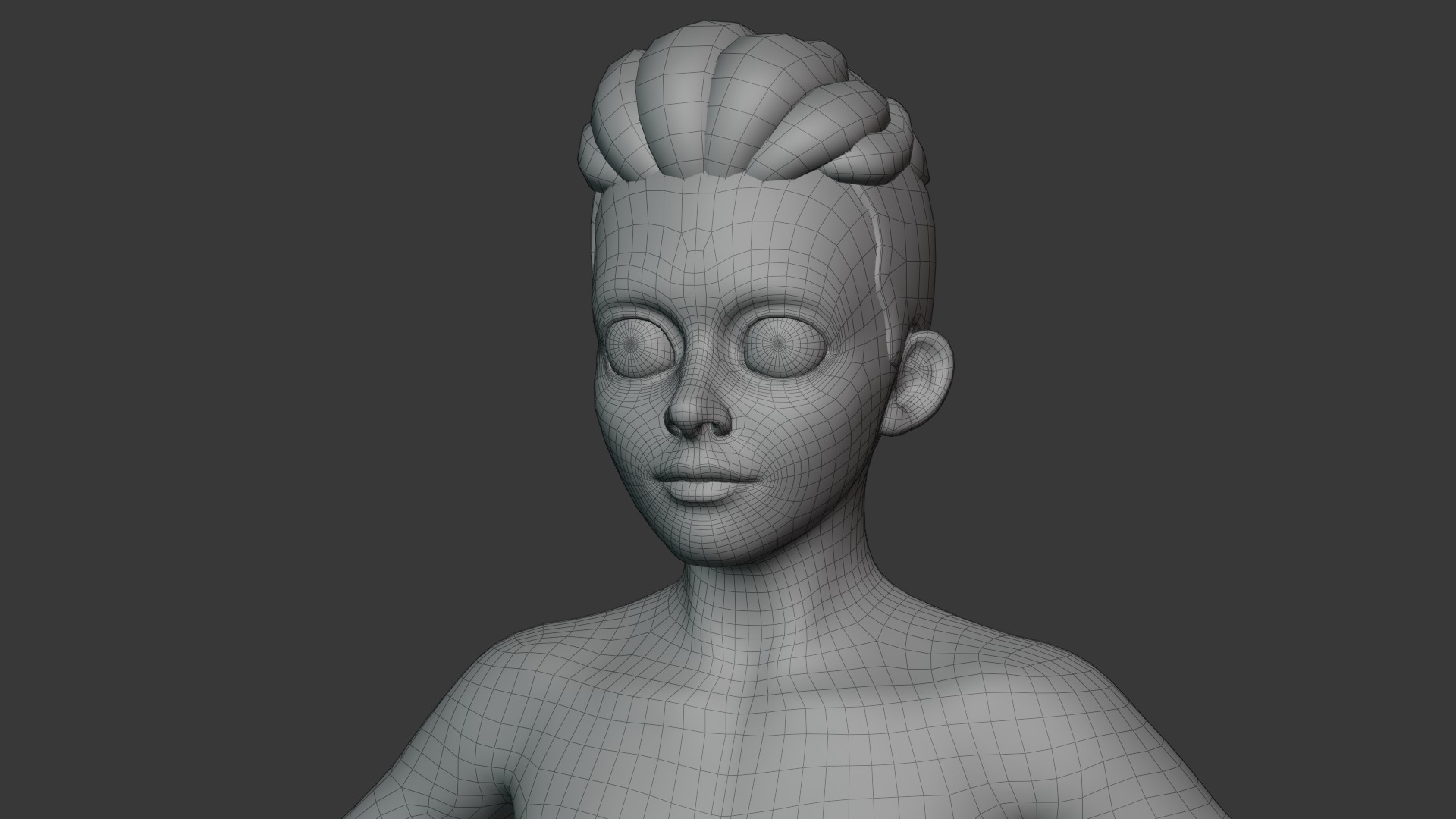 Stylized Human Body Base Mesh 3D Model 3D Model Collection_69