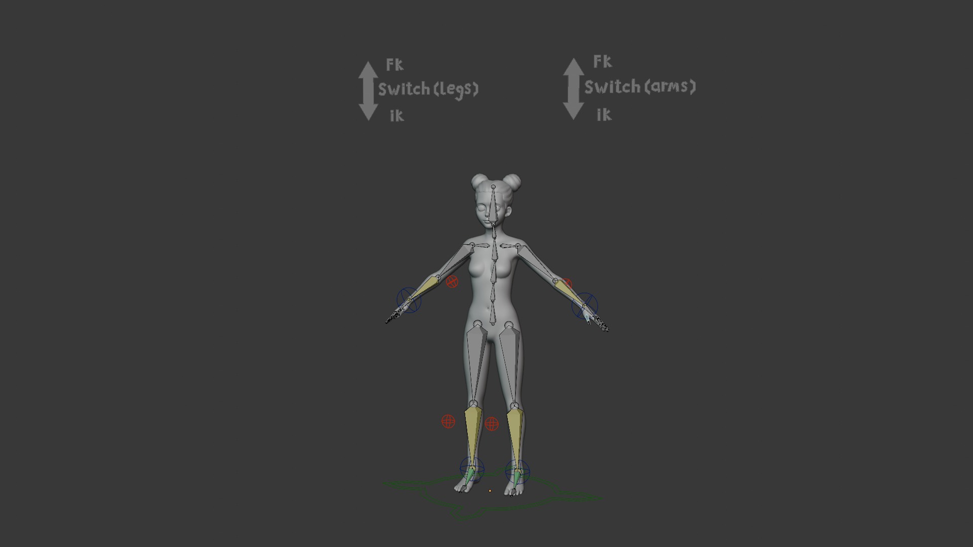 Stylized Human Body Base Mesh 3D Model 3D Model Collection_94
