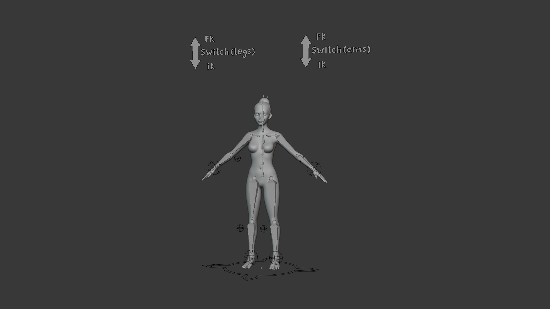 Stylized Human Body Base Mesh 3D Model 3D Model Collection_51