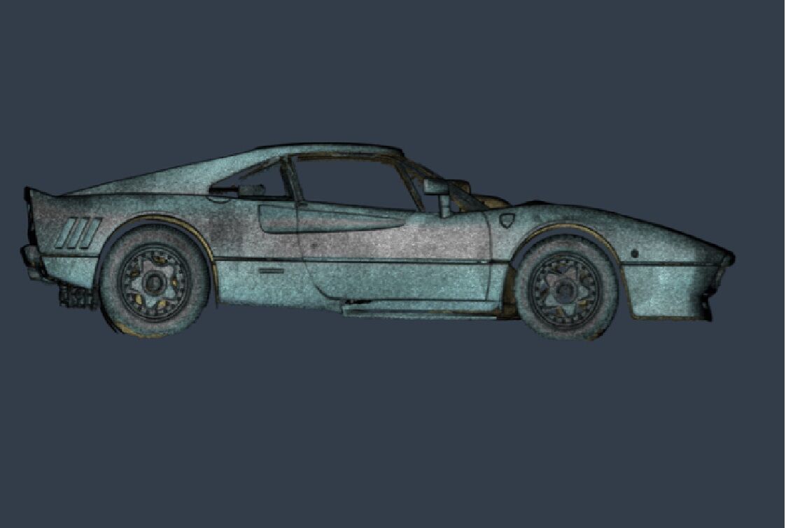 Ferrari Exterior 3D Scan Pack 3D model_1
