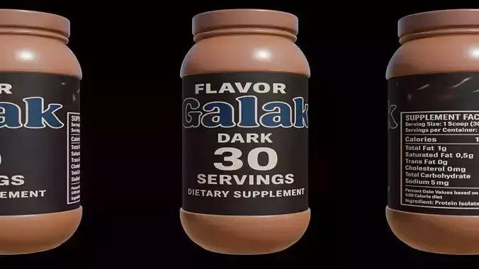  Protein powder container