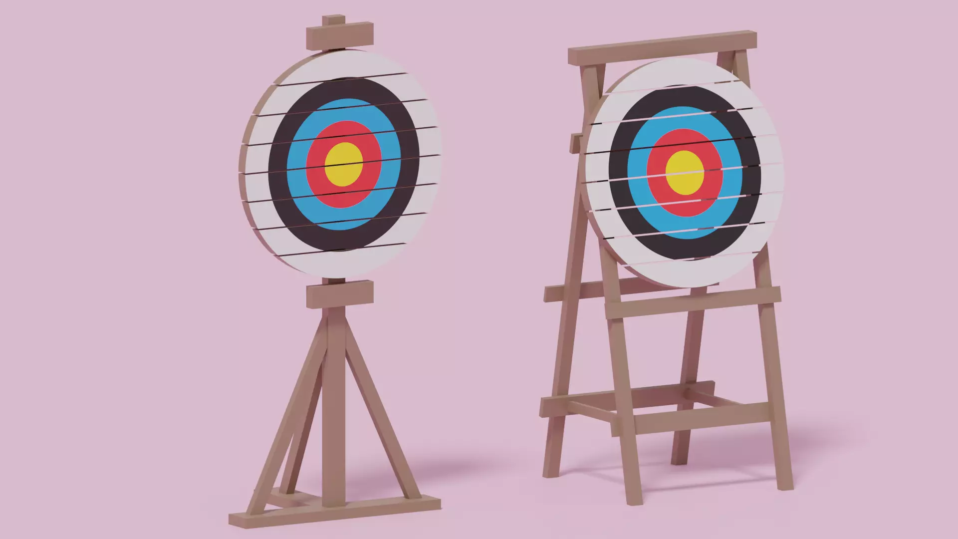 Archery Target 3D model_0