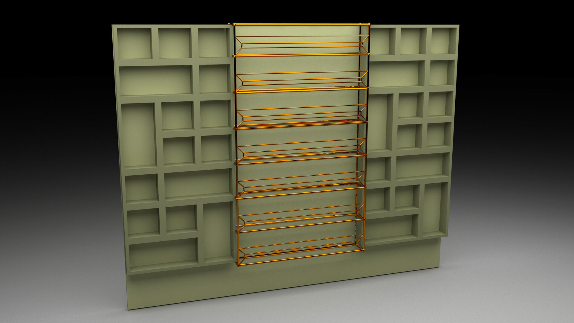Interior Wall Panel 3D model_3