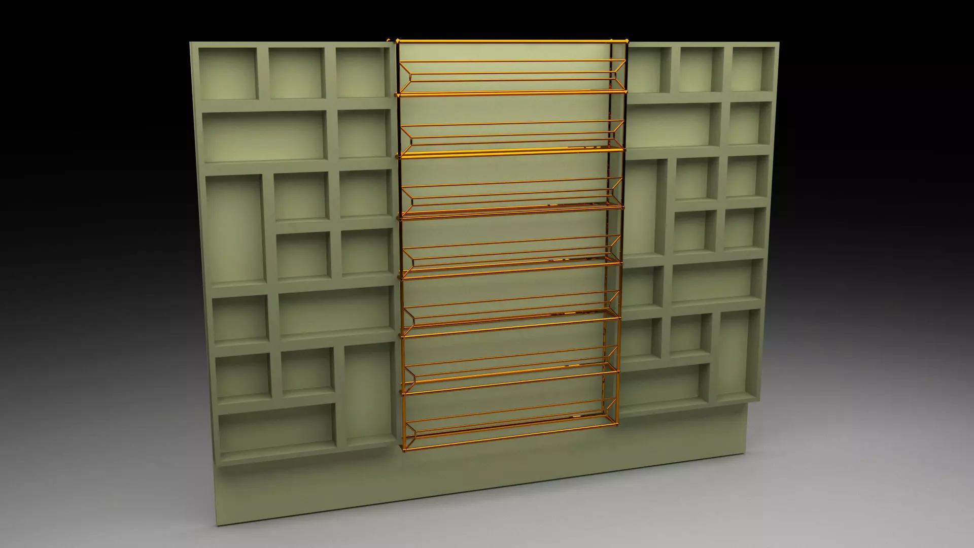 Interior Wall Panel 3D model_0