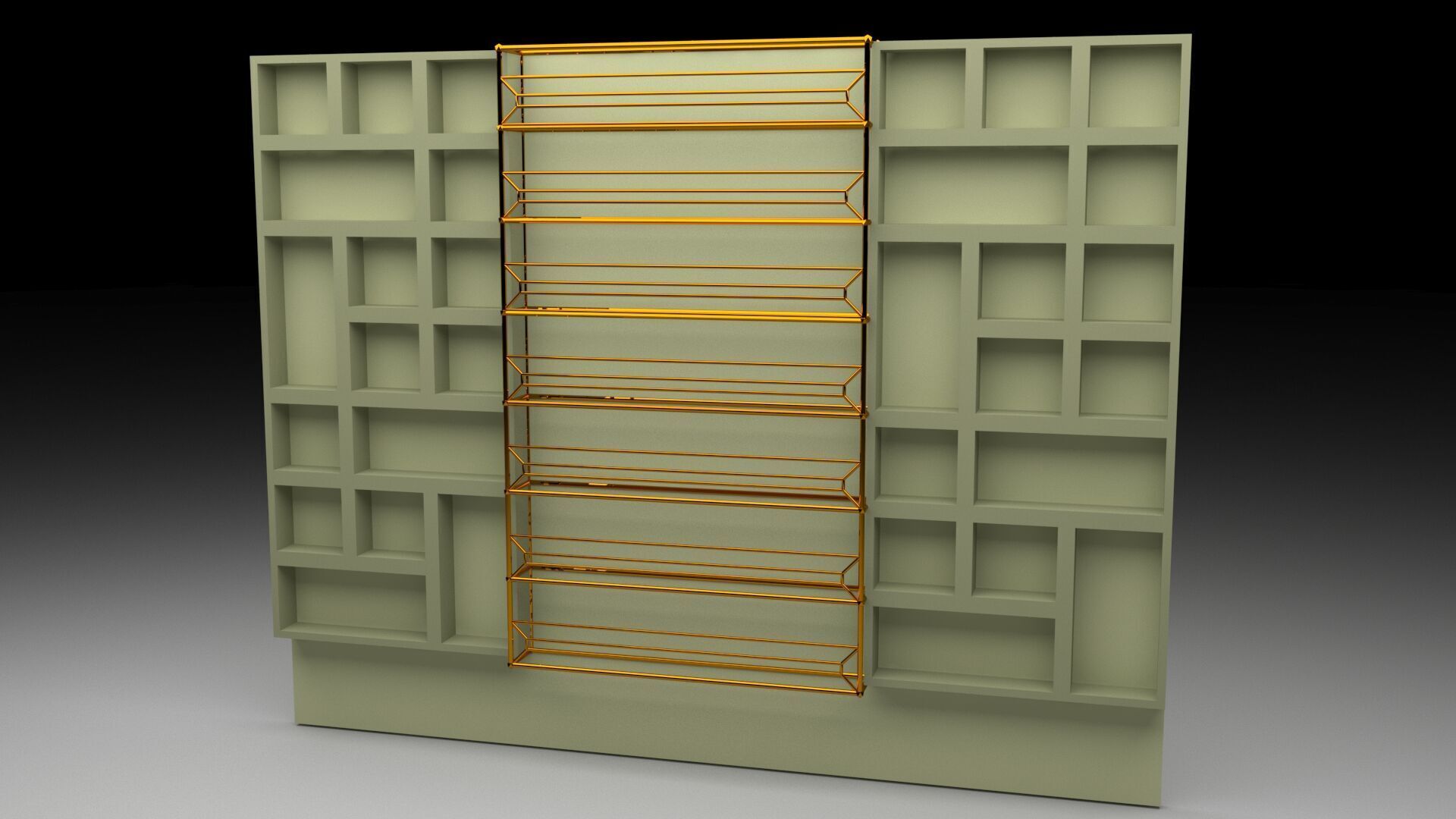 Interior Wall Panel 3D model_4