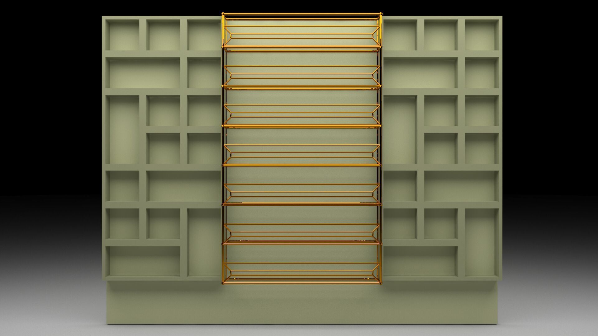 Interior Wall Panel 3D model_1