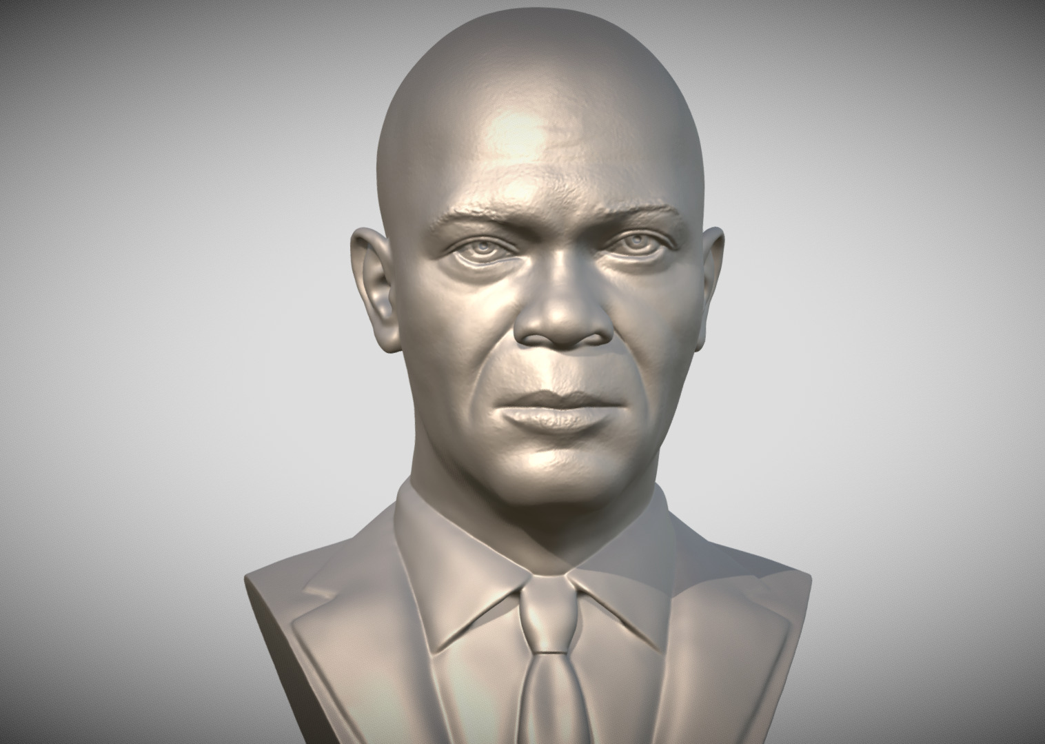 Samuel L Jackson bust 3D print model_9