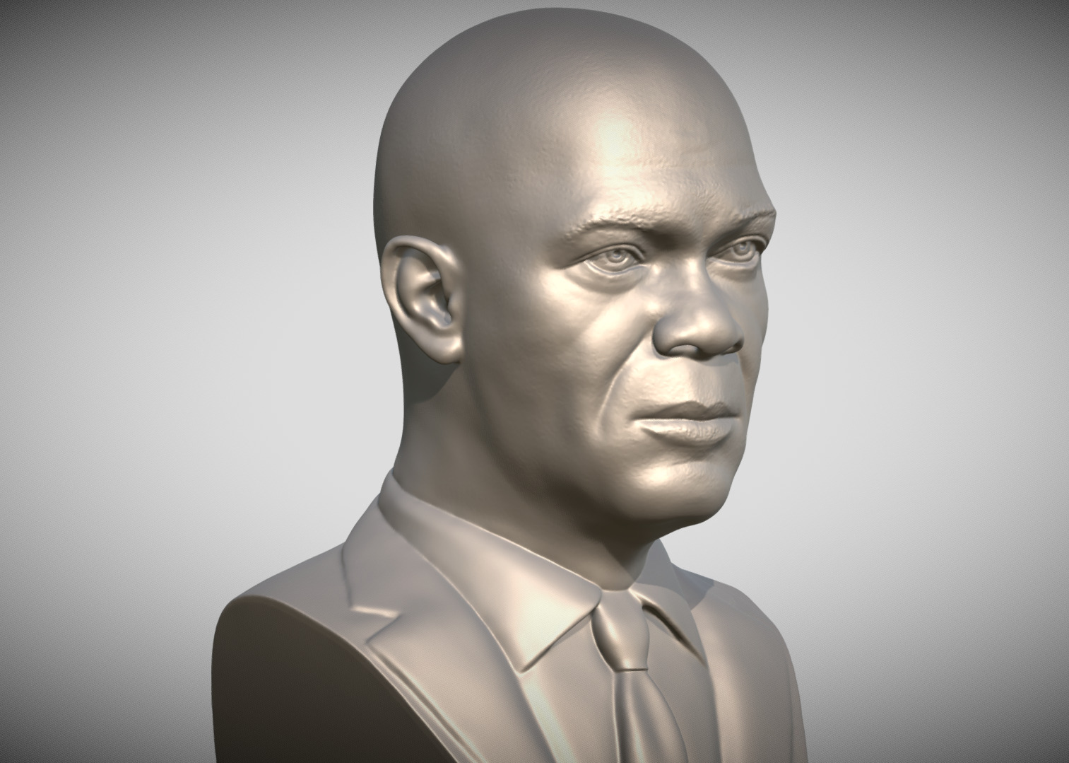 Samuel L Jackson bust 3D print model_7
