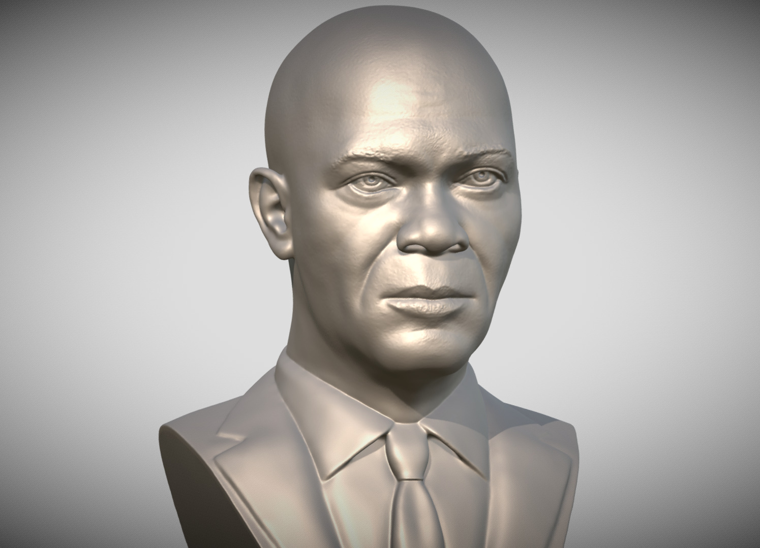 Samuel L Jackson bust 3D print model_8